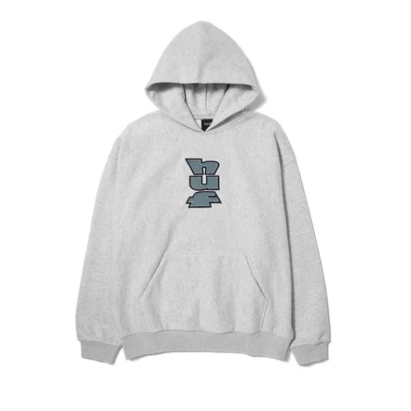 Hoodies | HUF Benton Heavyweight Fleece Hoodie Heather Grey