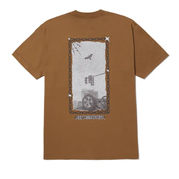 T Shirts | HUF Car Club T Shirt Camel Brown