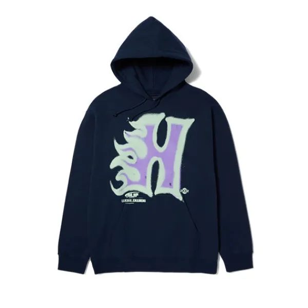 Hoodies | HUF Heat Wave Pullover Hoodie Navy