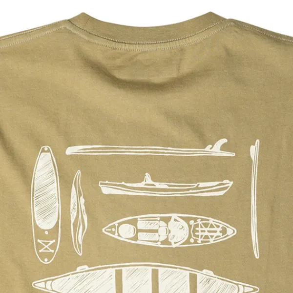 T Shirts | KAVU Paddle Out T shirt Dusty Olive Green