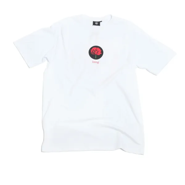 T Shirts | Kong Roses Tee White