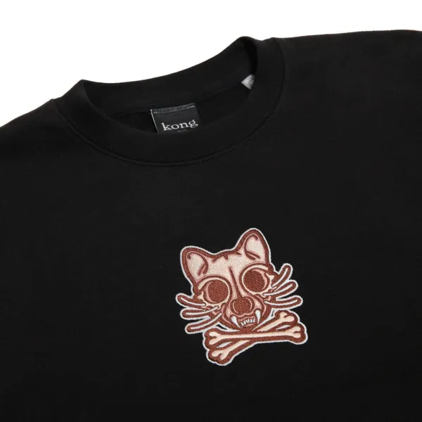 Sweatshirts | Kong x Insane Cat & Bones Sweatshirt Black