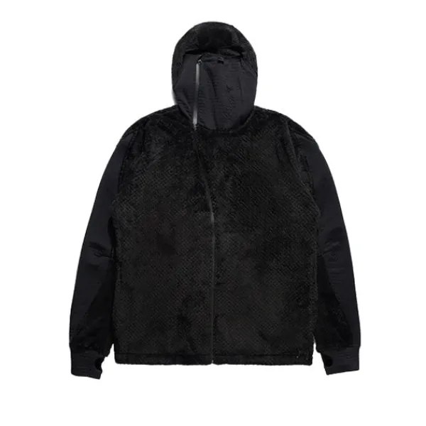 Jackets | Hoodies | Maharishi High Loft Zip Hoody Polartec Black