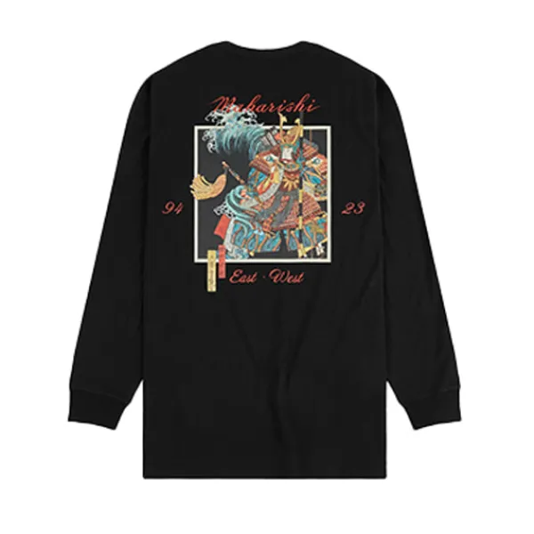 T Shirts | Maharishi Samurai Vs Dragon LS T shirt Black