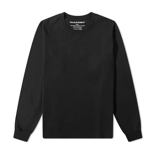 T Shirts | Maharishi Samurai Vs Dragon LS T shirt Black