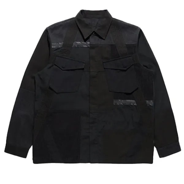 Shirts | Maharishi Tugihagi Patchwork Tobi Shirt Black