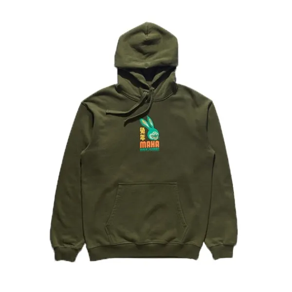 Hoodies | Maharishi Year Of The Rabbit Hooded Sweat Olive