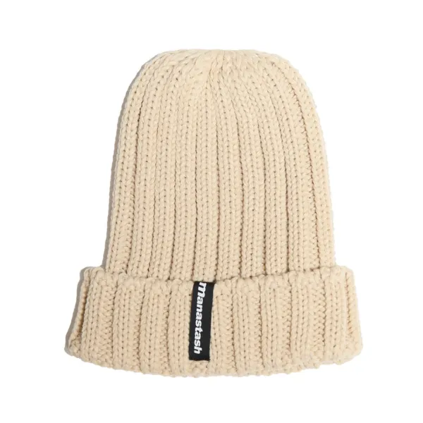 Headwear | Manastash 90's Logo II Beanie Light Beige