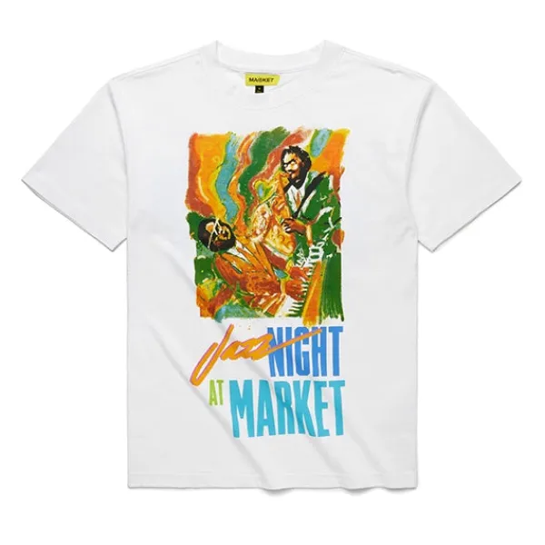 T Shirts | Market Jazz Night T shirt White