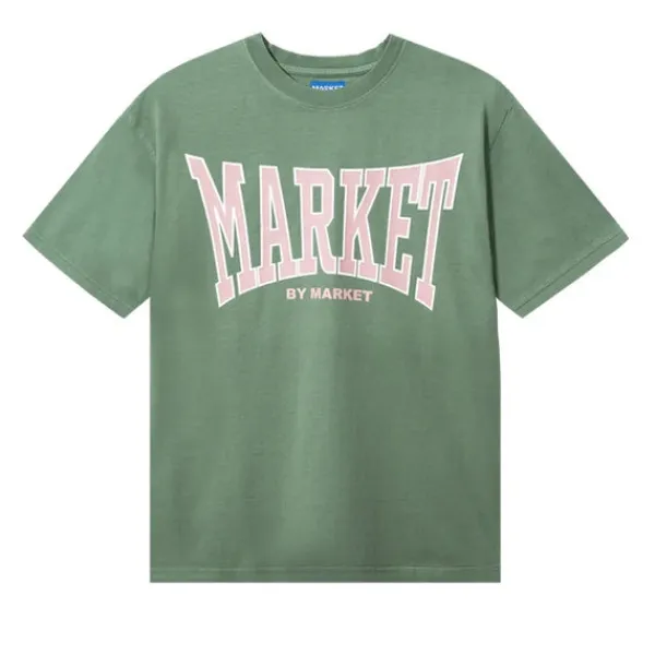 T Shirts | Market Persistent Logo T shirt Sage Green