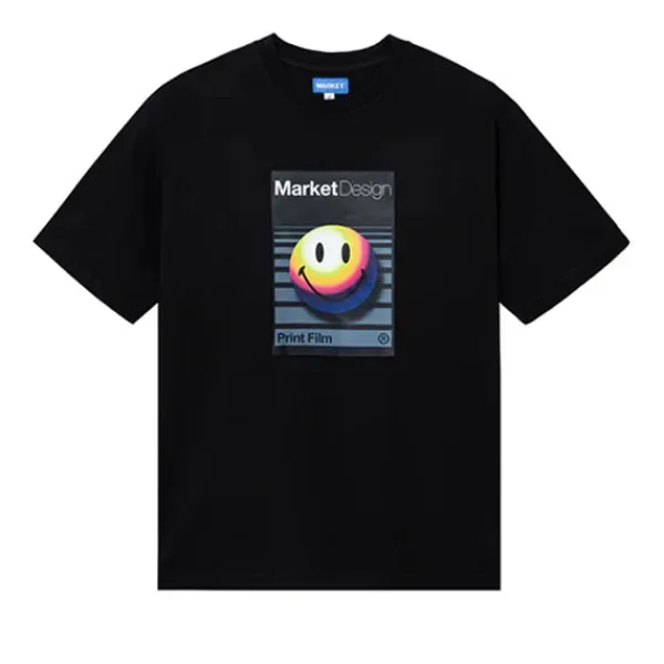 T Shirts | Market Smiley Analogue T Shirt Black