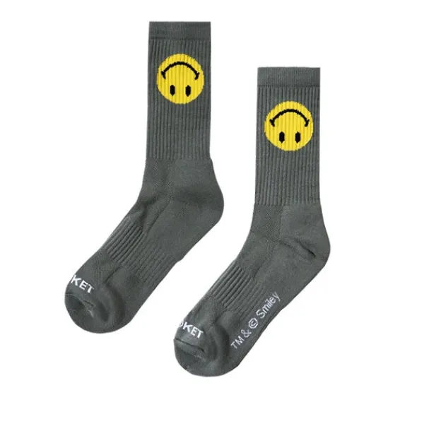 Socks | Market Smiley Upside Down Socks Sage Green