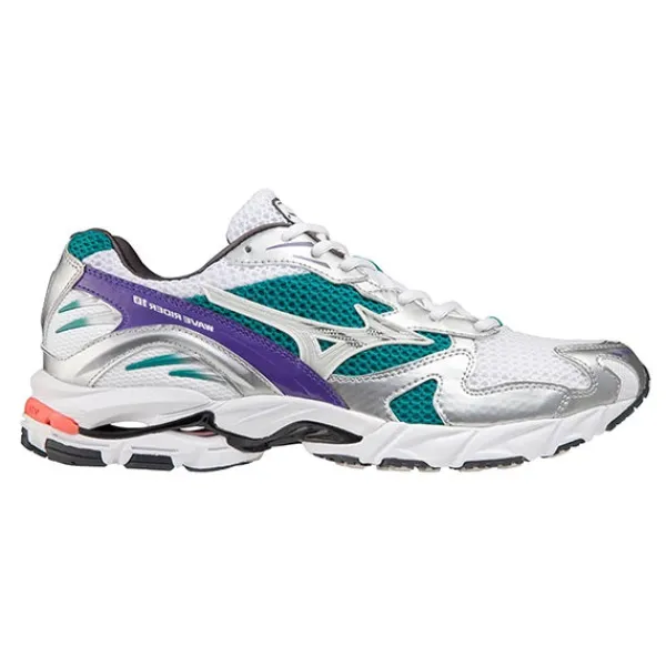 Mizuno | Mizuno Wave Rider 10 White Teal Blue Silver