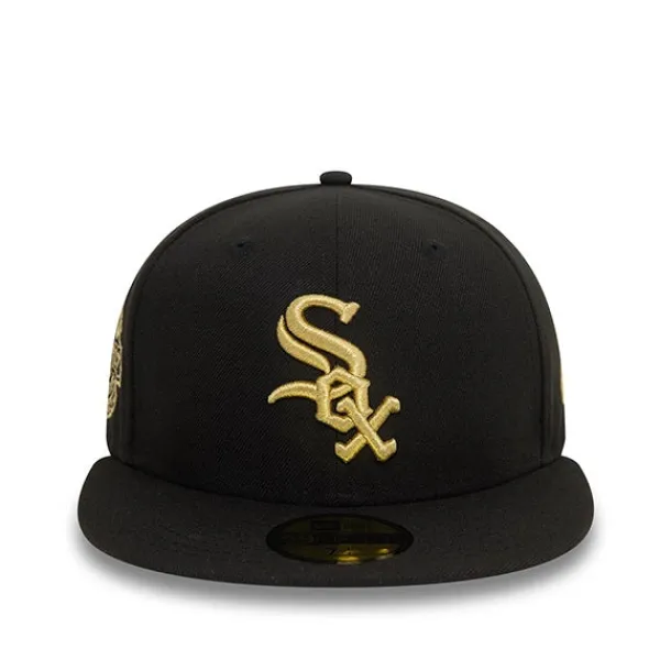 Headwear | New Era 59FIFTY Chicago White Sox Cooperstown Metallic Black