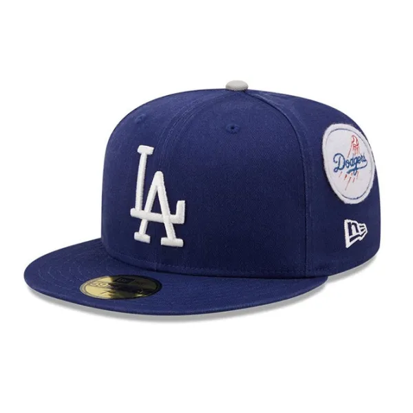 Headwear | New Era Los Angeles Dodgers Cooperstown Patch 59Fifty Cap Blue