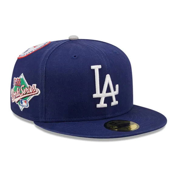 Headwear | New Era Los Angeles Dodgers Cooperstown Patch 59Fifty Cap Blue