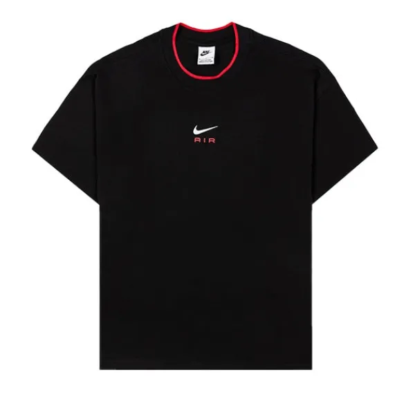 T Shirts | Nike Air L Fit T Shirt University Red Black