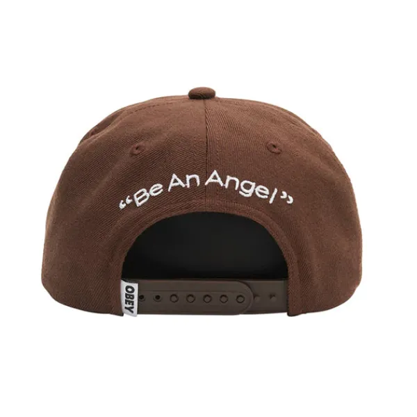 Headwear | Obey Angel 6 Panel Snapback Sepia