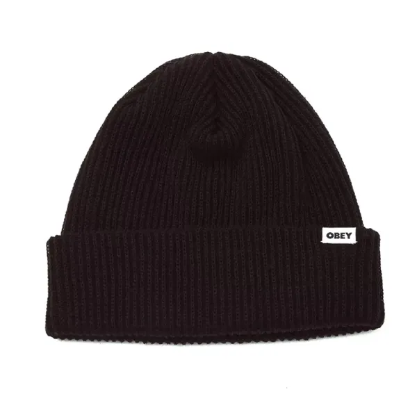 Headwear | Obey Bold Beanie Black