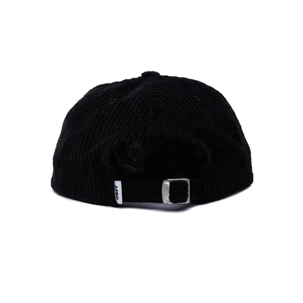 Headwear | Obey Bold Cord Strapback Black