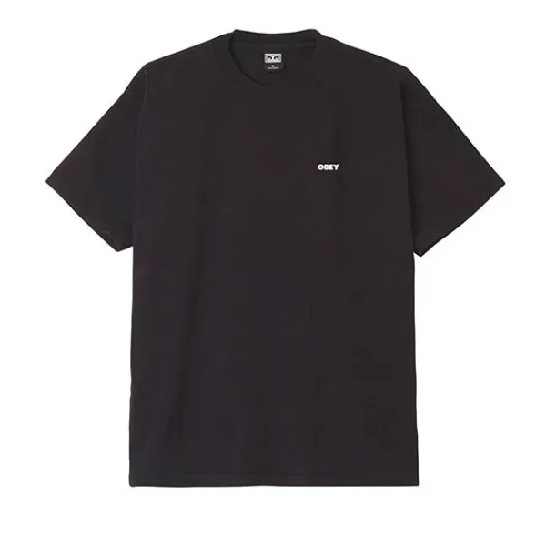 T Shirts | Obey Bold Icon Heavyweight T Shirt Black