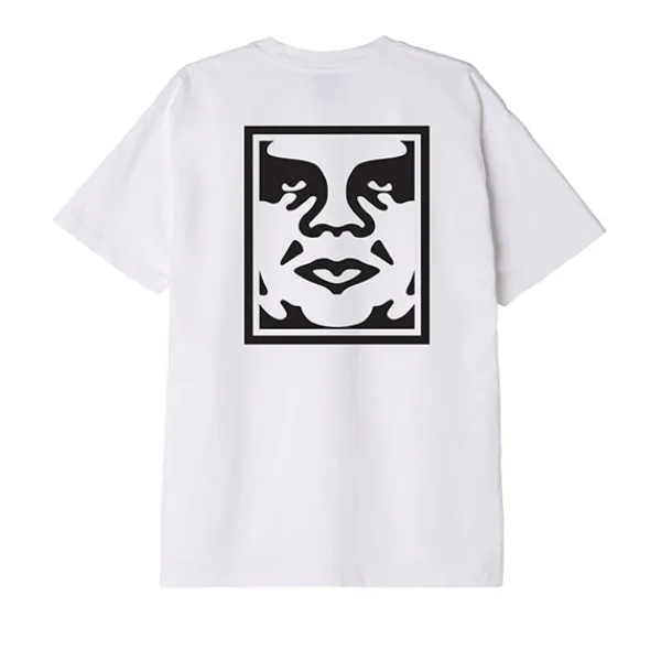 T Shirts | Obey Bold Icon Heavyweight T Shirt White