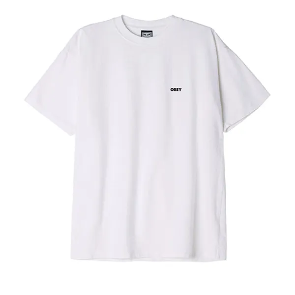 T Shirts | Obey Bold Icon Heavyweight T Shirt White