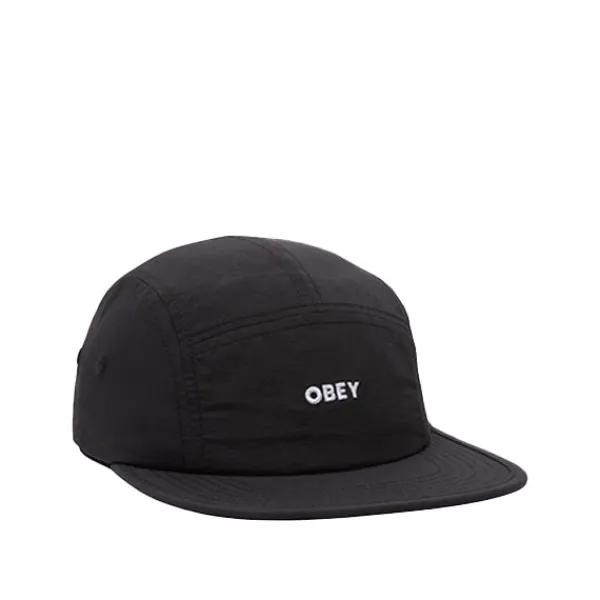 Headwear | Obey Bold Nylon Camp Cap Black