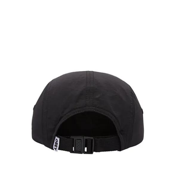 Headwear | Obey Bold Nylon Camp Cap Black