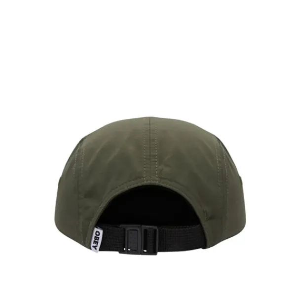 Headwear | Obey Bold Nylon Camp Cap Olive Green