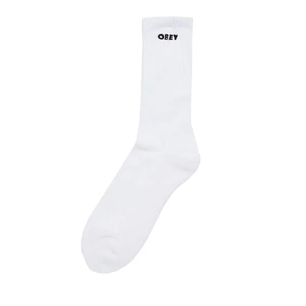 Socks | Obey Bold Socks White