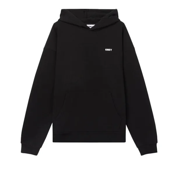 Hoodies | Obey Bold Star Extra Heavy Hood Black