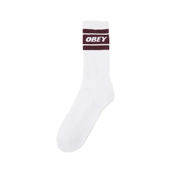 Socks | Obey Cooper II Socks White Zinfadel Purple