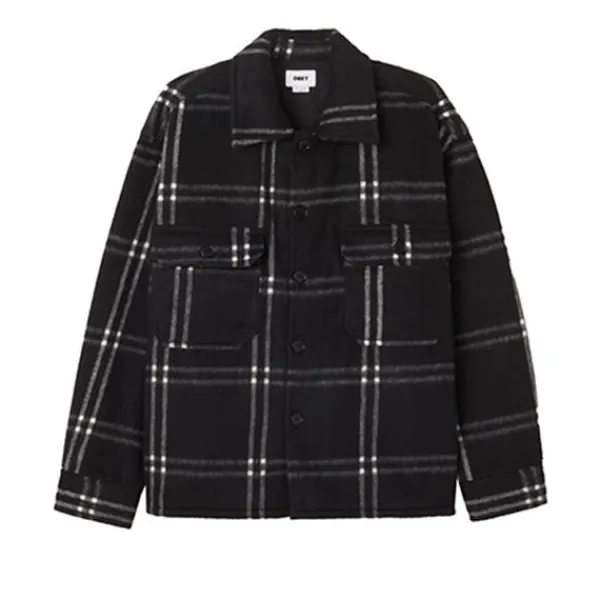 Shirts | Obey Entrada Shirt Jacket Black