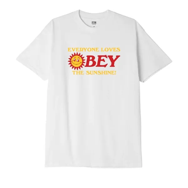 T Shirts | Obey Everyone Loves The Sunshine White