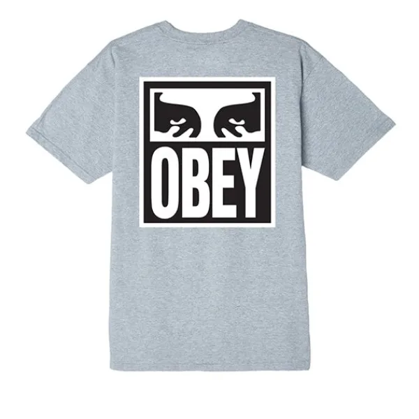 T Shirts | Obey Eyes Icon 2 T Shirt Heather Grey