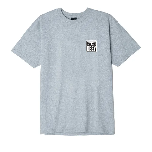 T Shirts | Obey Eyes Icon 2 T Shirt Heather Grey