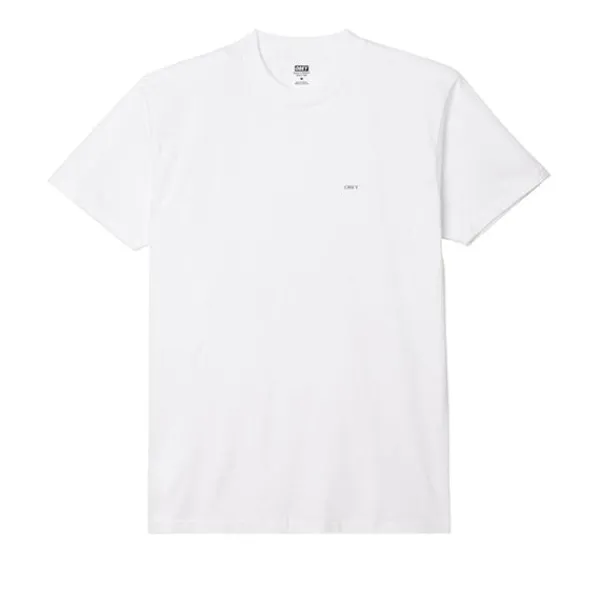 T Shirts | Obey Geometric Power Canvas T Shirt White