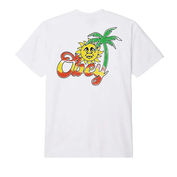 T Shirts | Obey Island Of T Shirt White