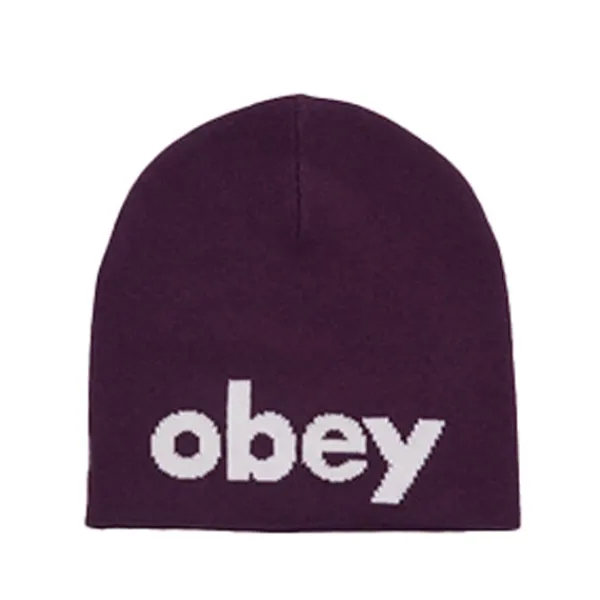 Headwear | Obey Lowercase Beanie Imperial Purple