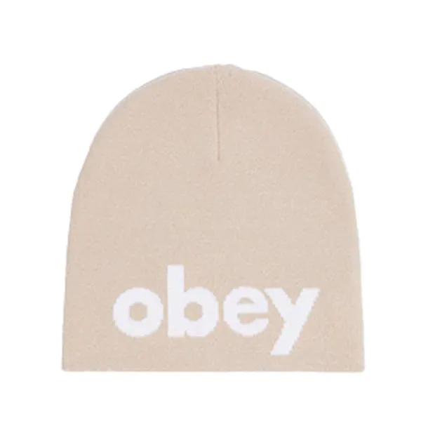 Headwear | Obey Lowercase Beanie Silver Grey