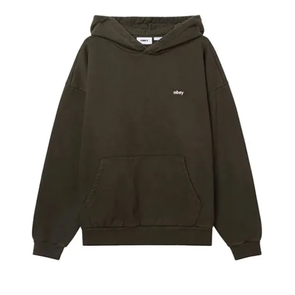 Hoodies | Obey Lowercase Pigment Hood Pigment Rosin Green