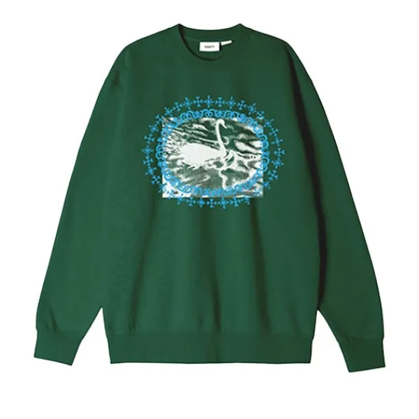 Sweatshirts | Obey Mystic Powers Sweatshirt Moss Green