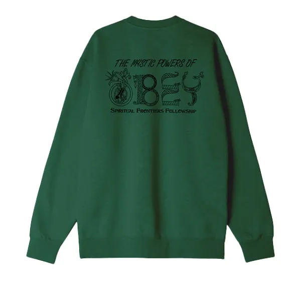 Sweatshirts | Obey Mystic Powers Sweatshirt Moss Green