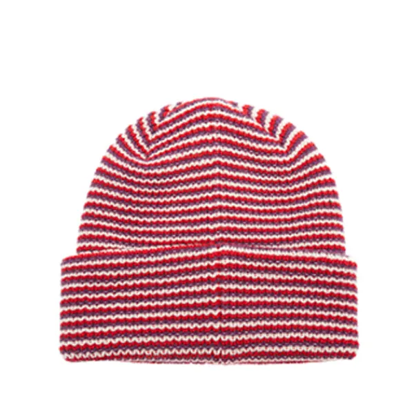 Headwear | Obey Parker Striped Beanie Multi Red