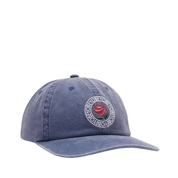 Headwear | Obey Pigment Studio 6 Panel Snapback Navy