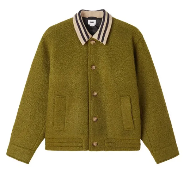 Jackets | Obey Saunders Blouson Jacket Moss Green