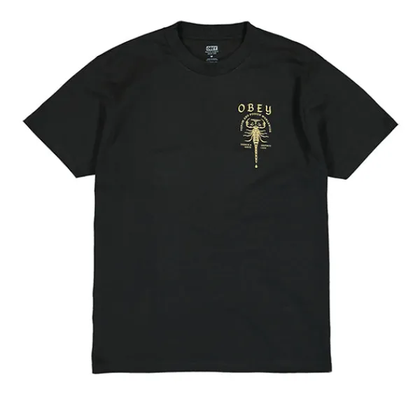 T Shirts | Obey Scorpion T Shirt Black