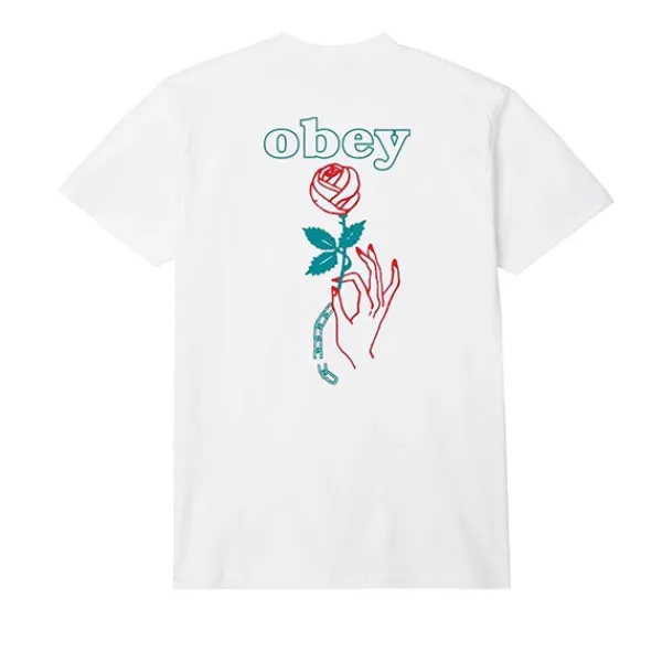 T Shirts | Obey Spring Forth T Shirt White