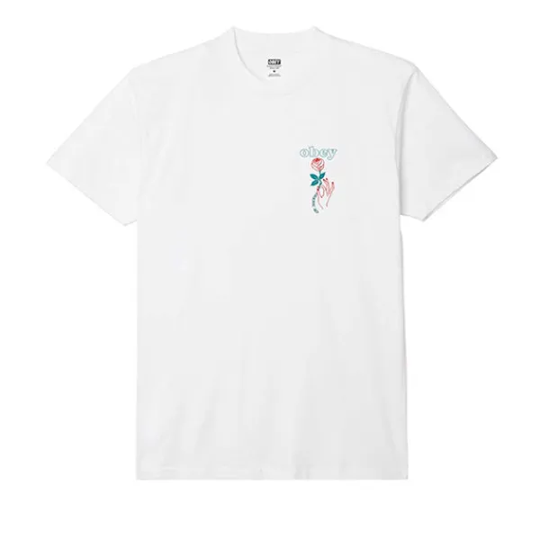 T Shirts | Obey Spring Forth T Shirt White